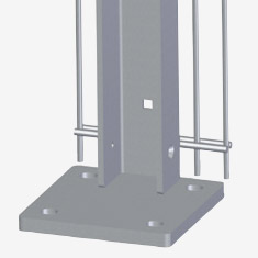 Table: Poteaux avec platine