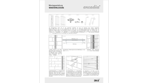 3ks arcadia Revêtement mural Notice de montage